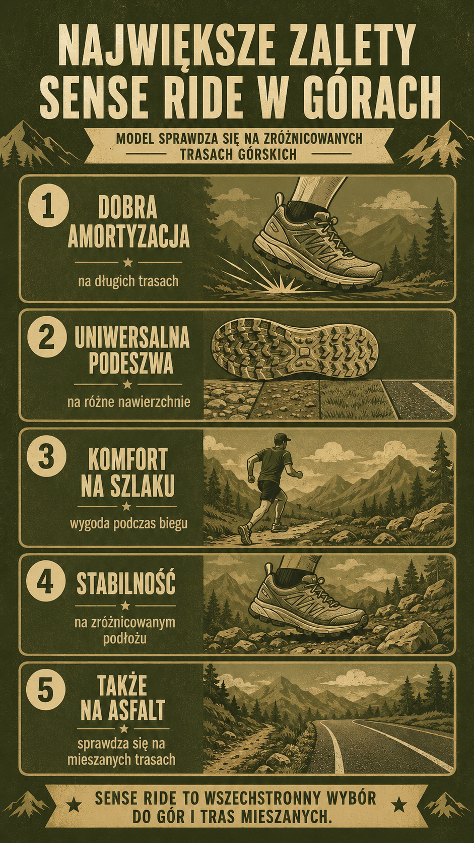Największe zalety Sense Ride w górach